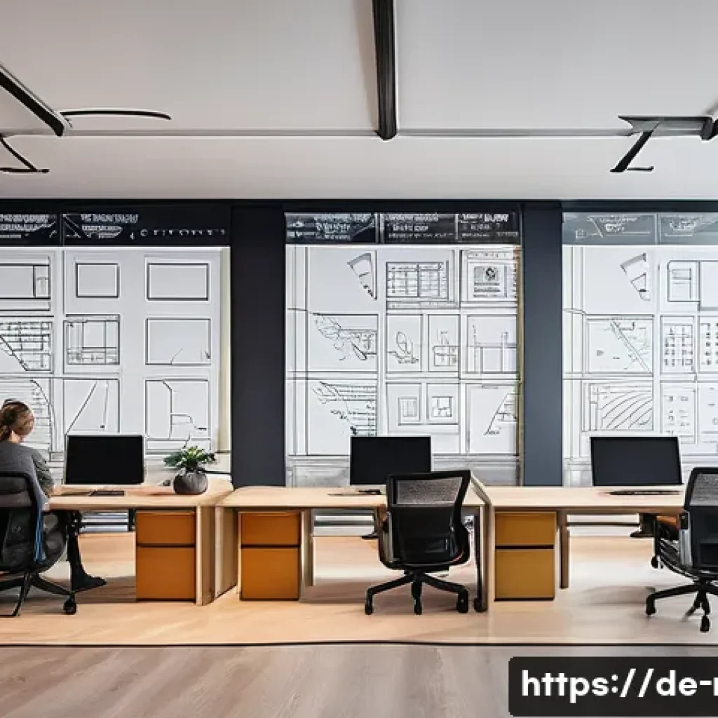 러시아어와 러시아 프로그래밍 - **Prompt:** A dynamic and modern tech office environment in a major Russian city. A diverse group of...