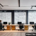 러시아어와 러시아 프로그래밍 - **Prompt:** A dynamic and modern tech office environment in a major Russian city. A diverse group of...